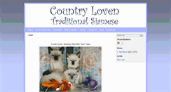 Desktop Screenshot of countrylovensiamese.com